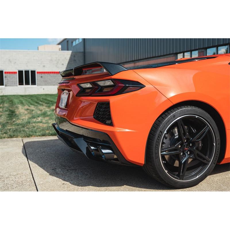 Corvette C8 Corsa 3in Xtreme Cat-Back Exhaust 4.5in Black Quad Tips - Deletes stock AFM Valve 2020-2024