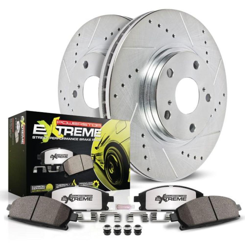 Corvette C7 Power Stop Rear Z26 Street Warrior Brake Kit 2014-2019