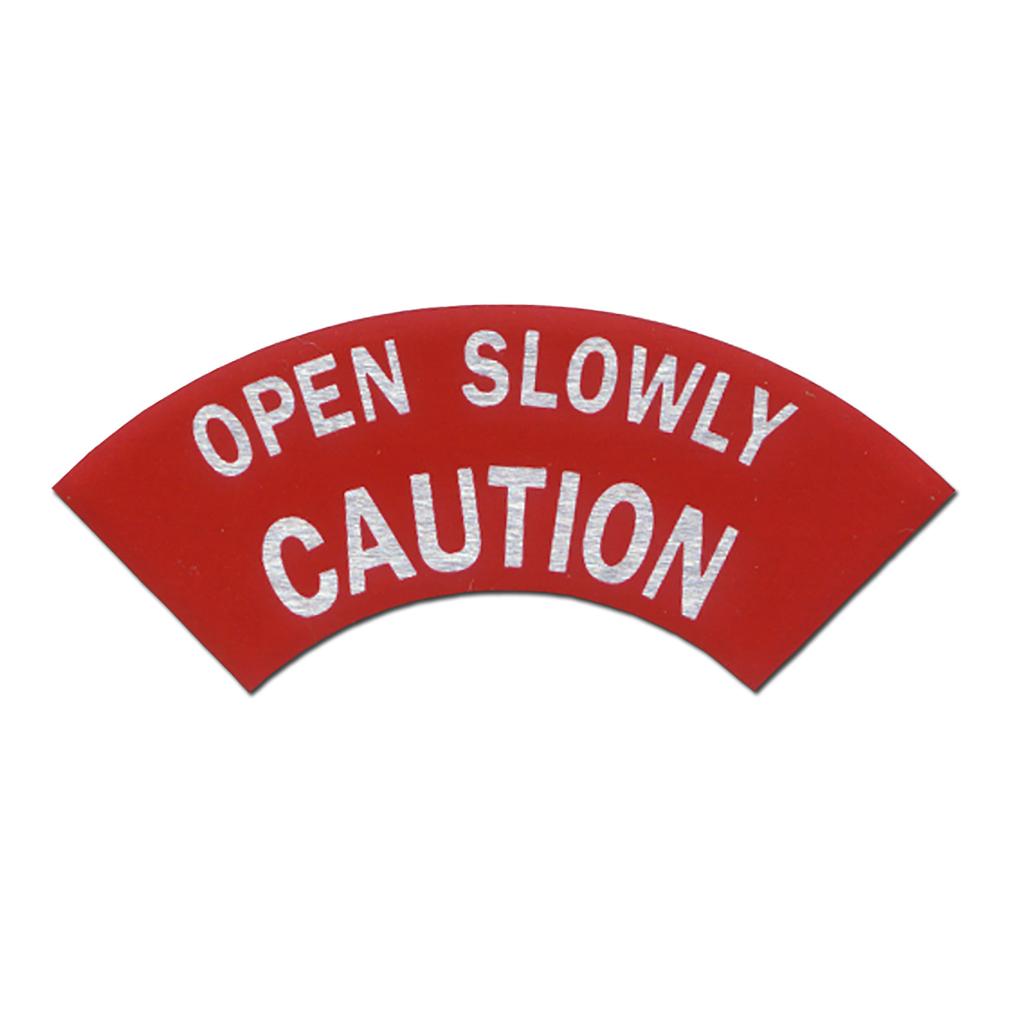C3 1970-1974 Corvette Gas Cap Caution Plate