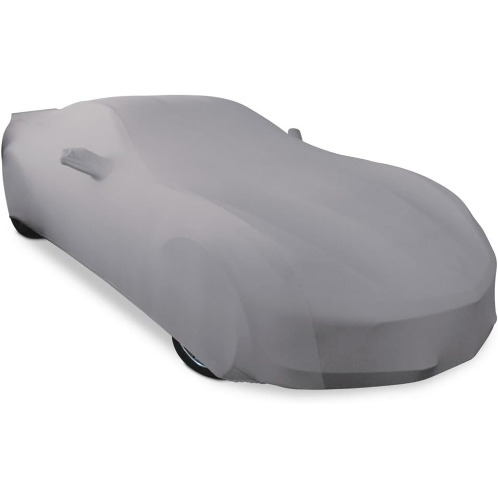 Corvette Ultraguard Stretch Satin Car Cover - Silver - Indoor : C7 Stingray, Z51, Z06, Grand Sport, ZR1