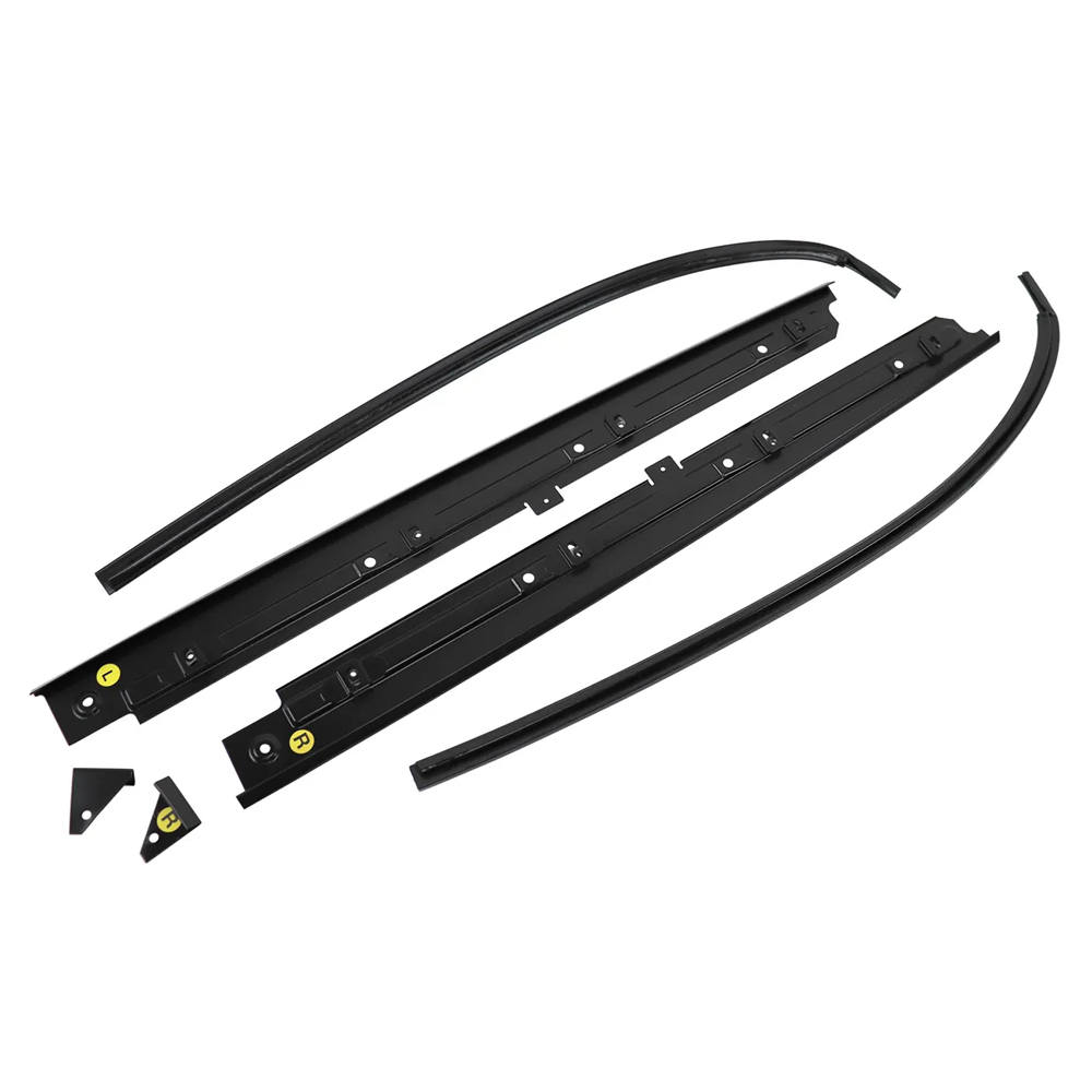 C3 1979-1982 Corvette T-Top Black Side Molding Set - 6Pc