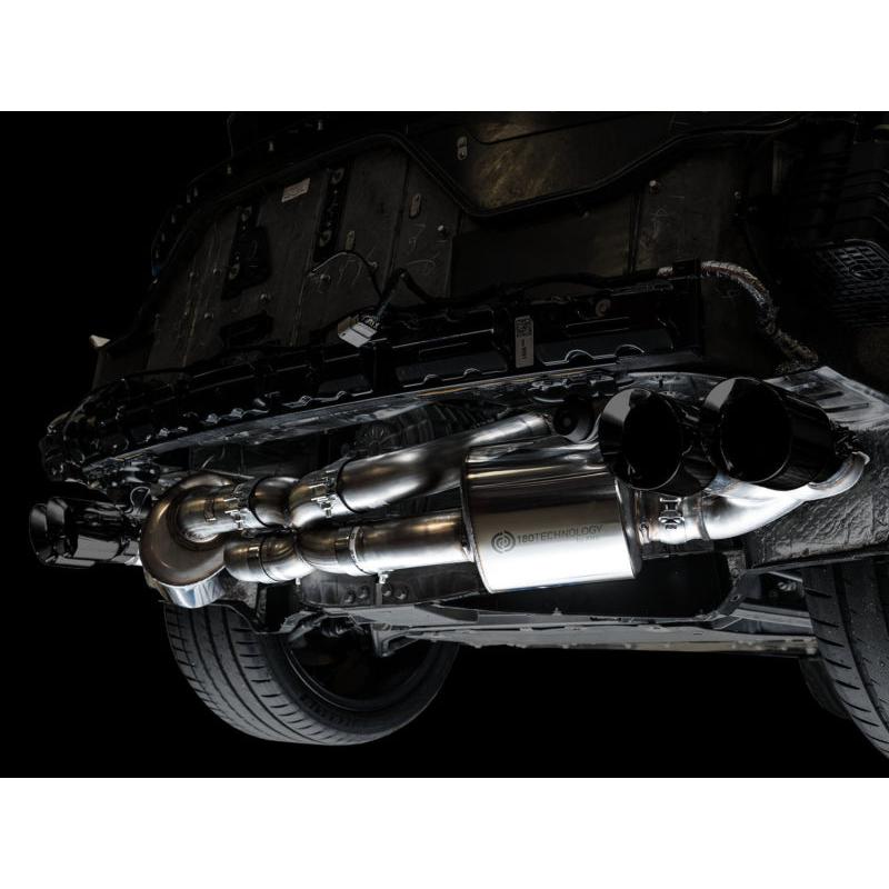 Corvette C8 AWE Tuning Corvette Touring Edition Exhaust - Quad Diamond Black Tips