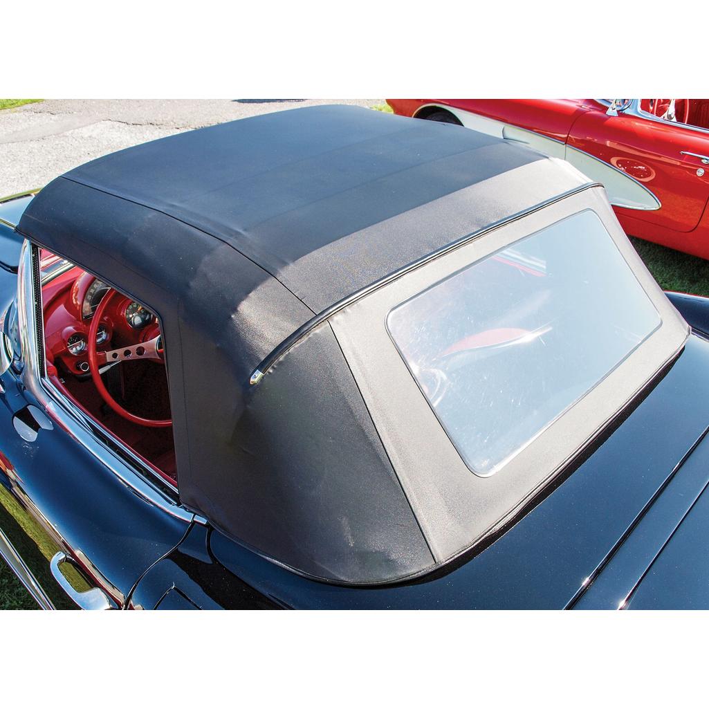 C1 1956-1960 Corvette New Complete Convertible Frame Assembly W/Black Stayfast Top