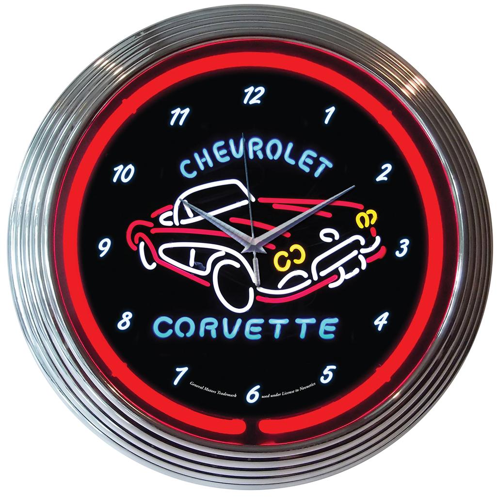 C1 1953-1962 Corvette C1 Neon Clock