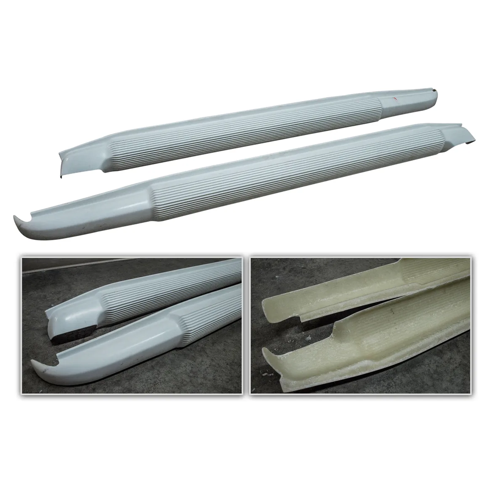 C3 1968-1974 Corvette Side Exhaust Kit - Loud - Fiberglass Covers - Aluminized Pipes - For Headers