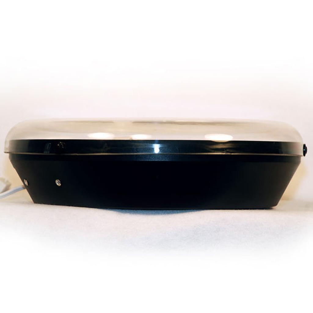 C1 1957 Corvette LED Clock, Red Mobilgas