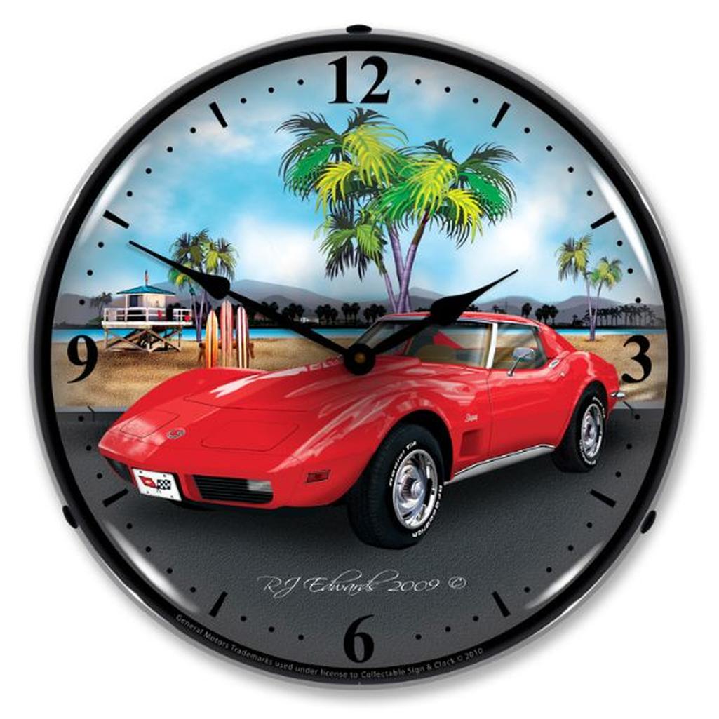 C3 1973 Corvette LED Clock, Beach