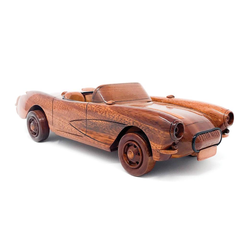 C1 1956-1957 Corvette Hand Crafted And Assembled Mahogany Model