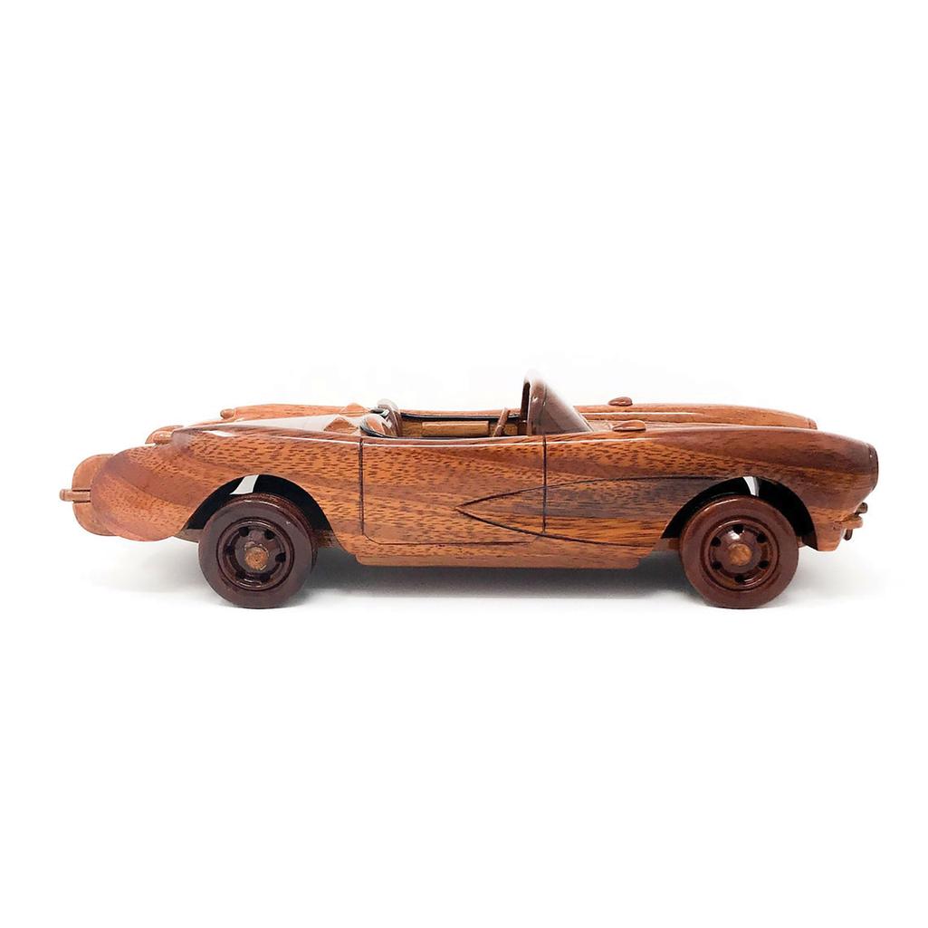 C1 1956-1957 Corvette Hand Crafted And Assembled Mahogany Model