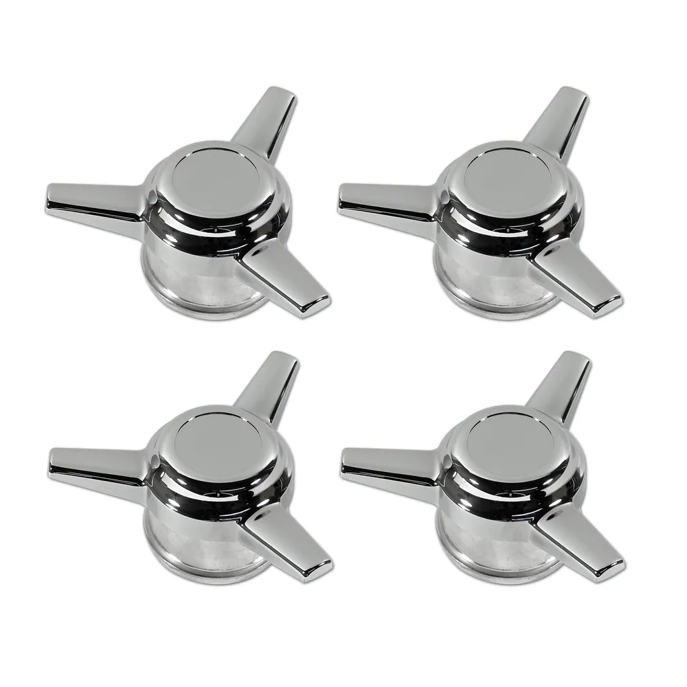 C3 1976-1982 Corvette Knockoff Spinner Kit W/Emblems For YJ8 Aluminum Wheels