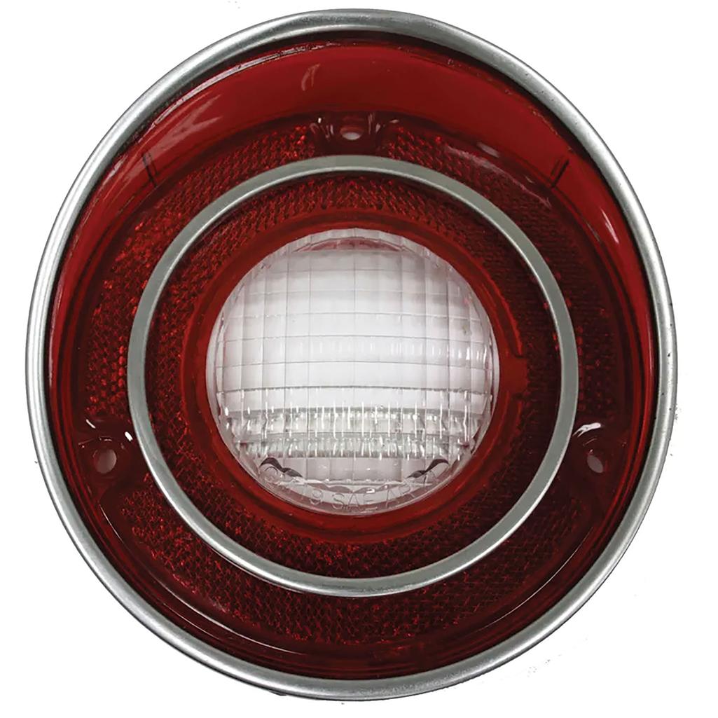 C3 1971-1973 Corvette Backup Light Lens - 1971L - With Domed Center