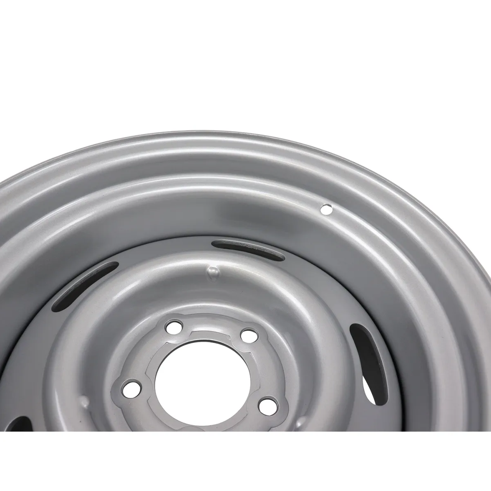 C3 1969-1982 Corvette 15"x8" Rally Wheel - OE Spec - Steel - Silver