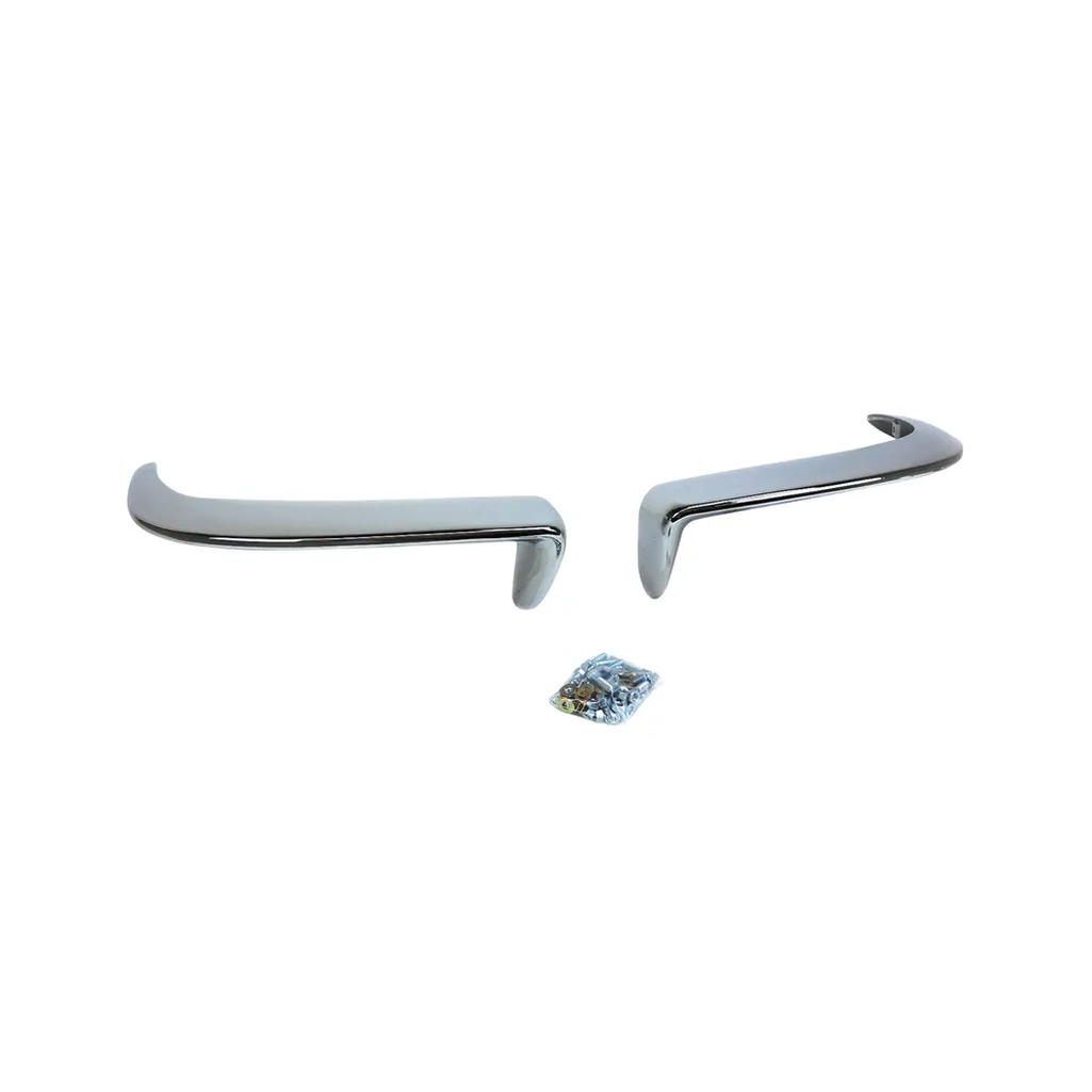 C2 1963-1967 Corvette Chrome Bumper Set W/Hardware - Front & Rear