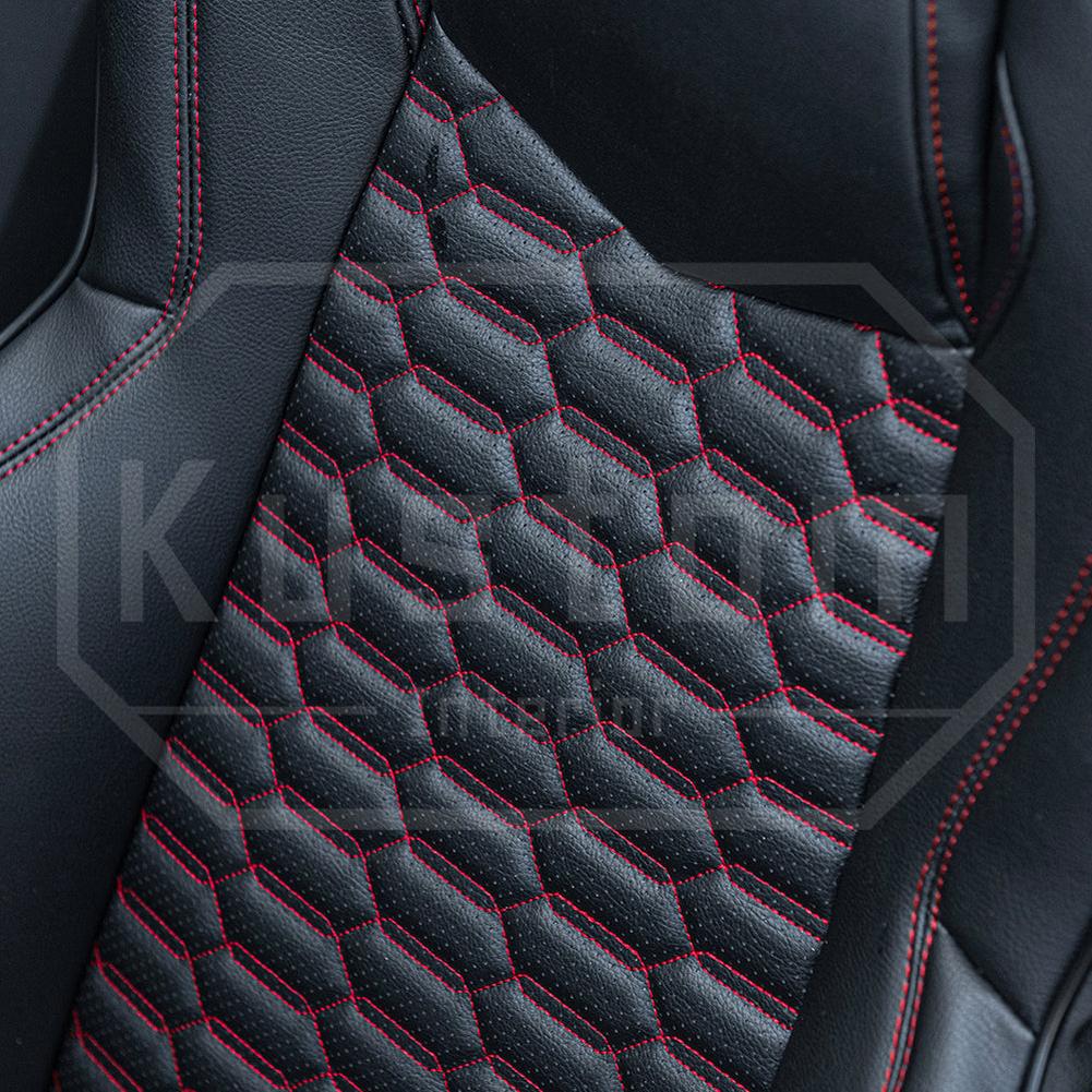 Corvette Custom Leather Seat Covers - GT1 Standard Seats : 2020-2026 C8 Stingray, Z51, Z06