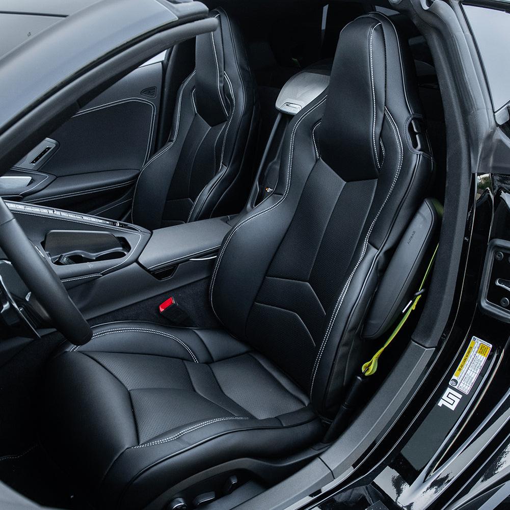 Corvette Custom Leather Seat Covers - GT1 Standard Seats : 2020-2026 C8 Stingray, Z51, Z06