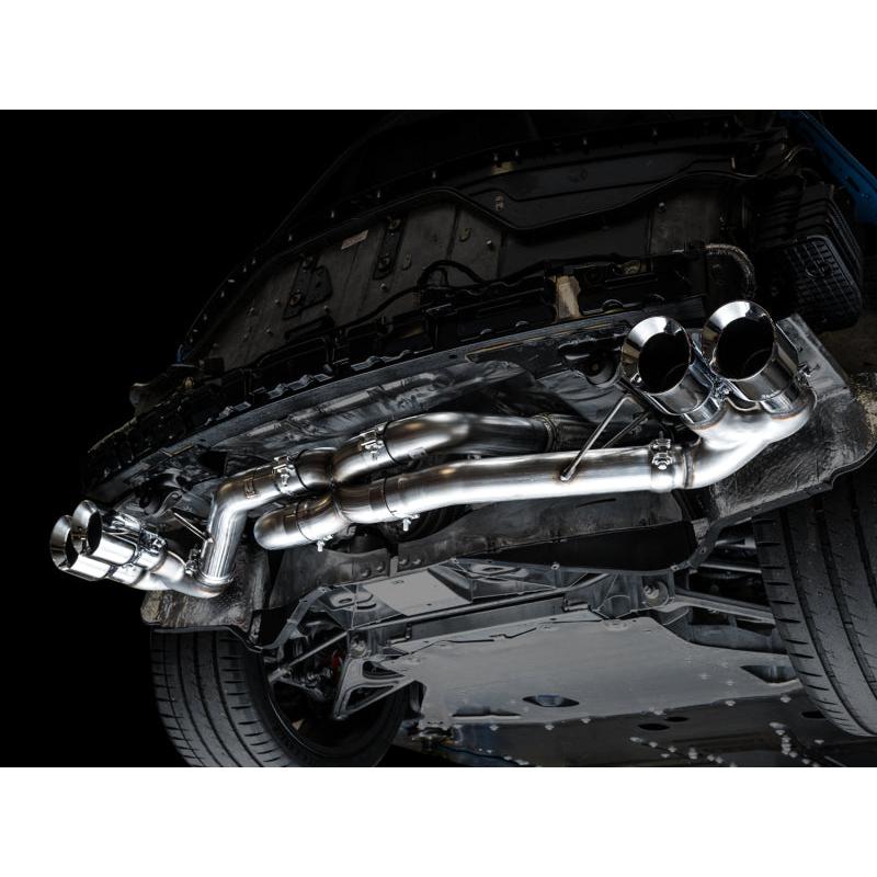 Corvette C8 AWE Tuning Track Edition Exhaust - Quad Chrome Silver Tips