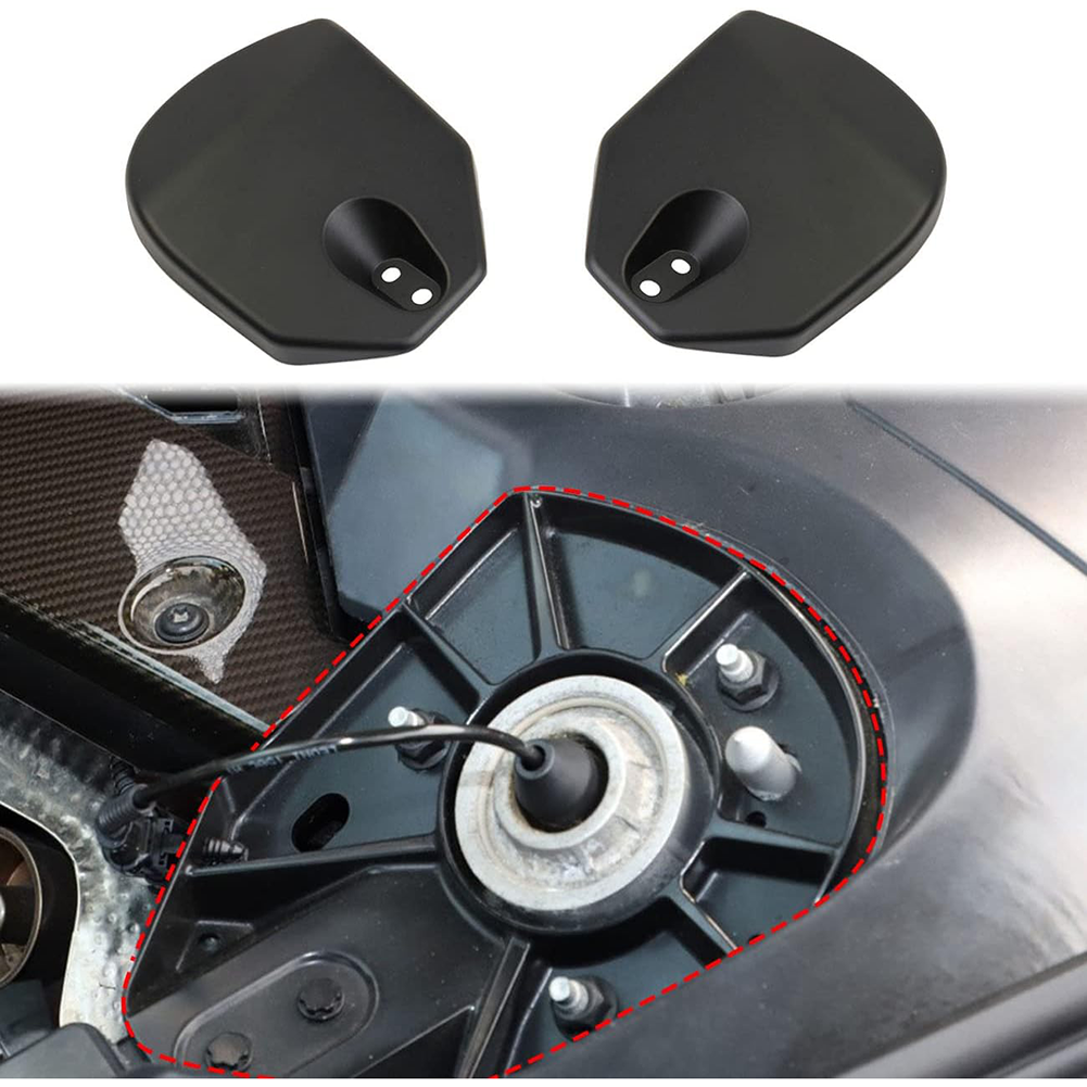 C8 Corvette Coupe Shock Tower Covers 2Pc - ABS Plastic : Black