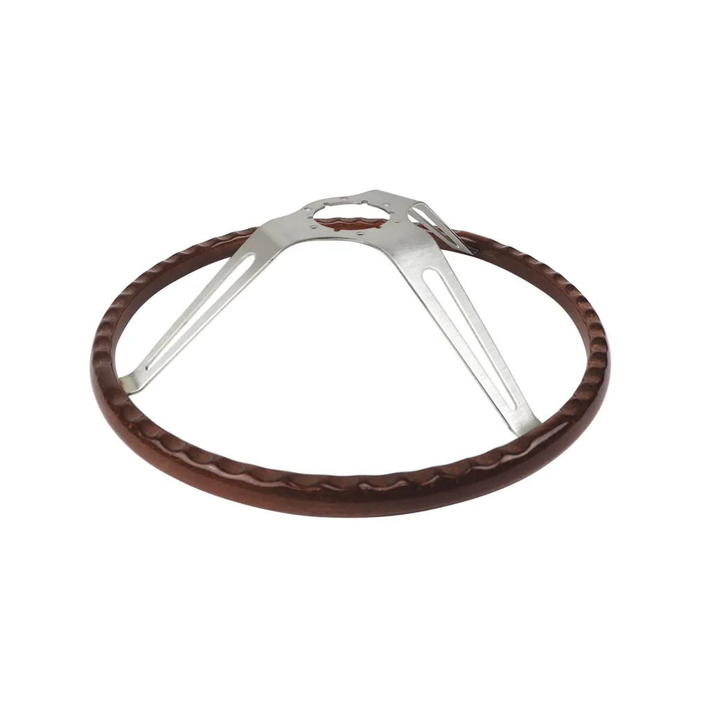 C2 1963-1966 Corvette Steering Wheel - Light Simulated Walnut