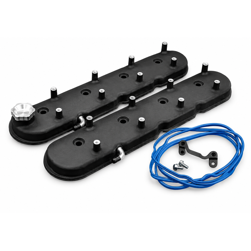 Angled Coil Mounts Standard Height Black Wrinkle Finish 4.8