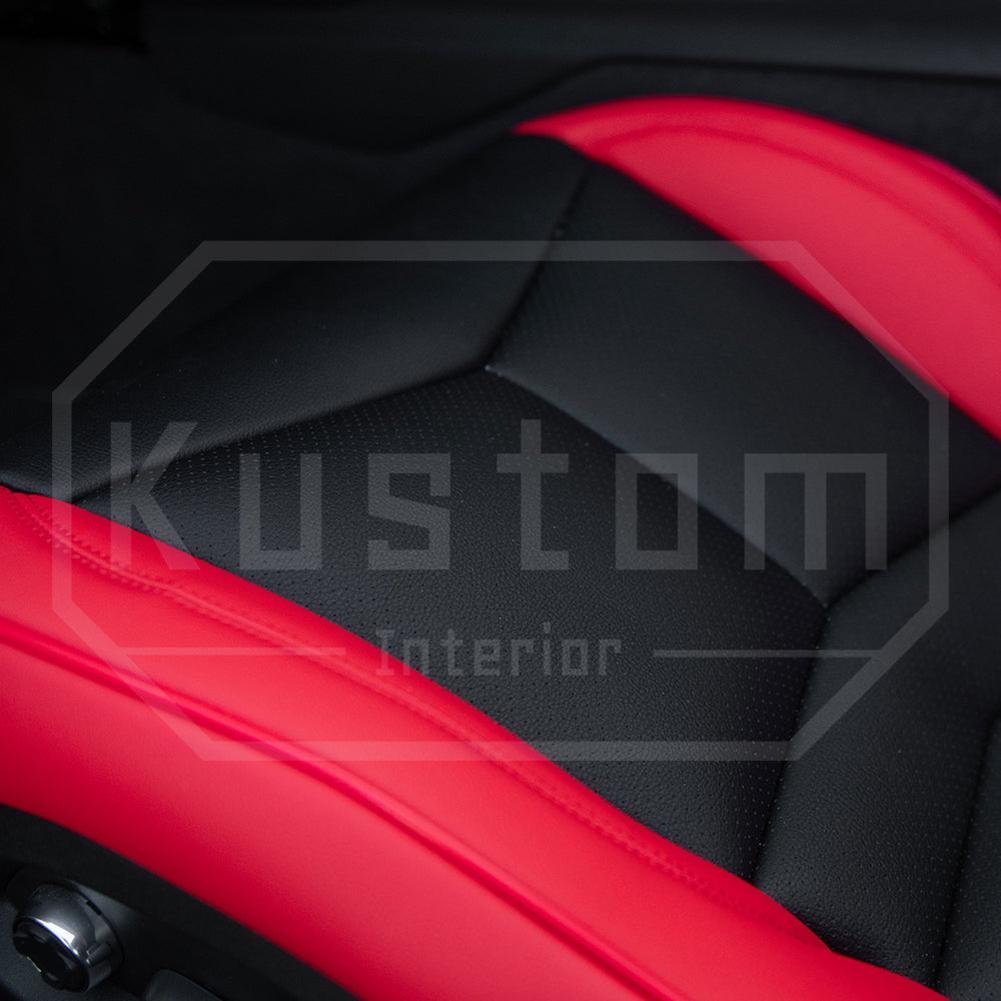 Corvette Custom Leather Seat Covers - GT1 Standard Seats : 2020-2026 C8 Stingray, Z51, Z06