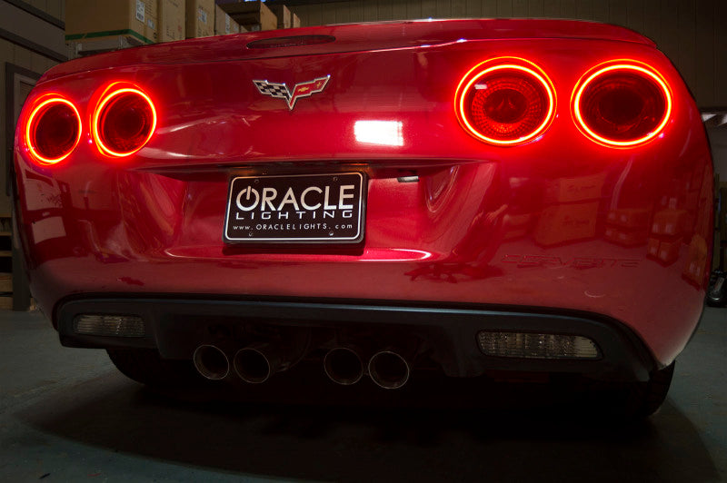 Oracle Lighting Chevy Corvette C6 2005-2013 Red LED Afterburner Halo Kit