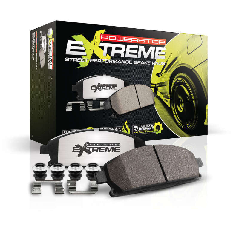 Corvette C6 Power Stop Front Z26 Extreme Street Brake Pads w/Hardware 2006-2013