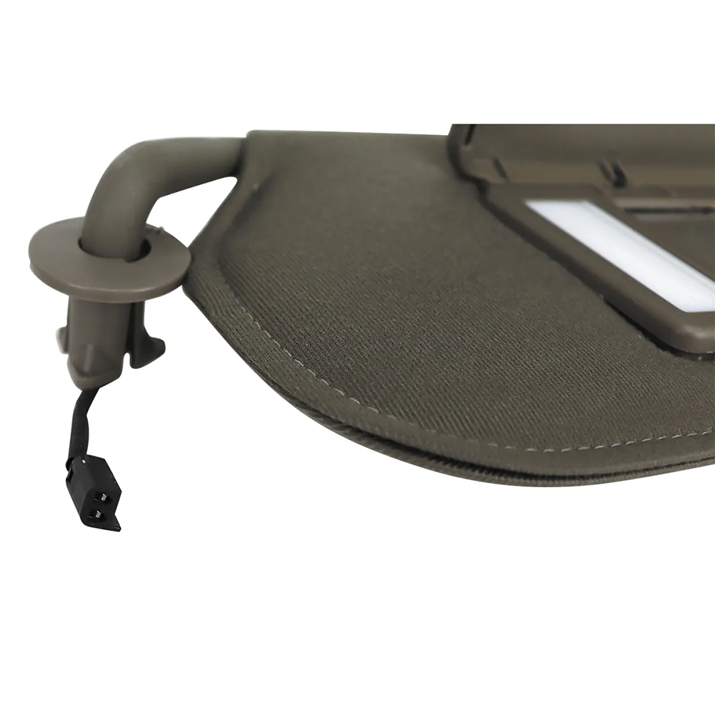 C5 Corvette Replacement Sun Visor Set W/ Led Lit Mirrors - Shale : 2003-2004 C5 & Z06