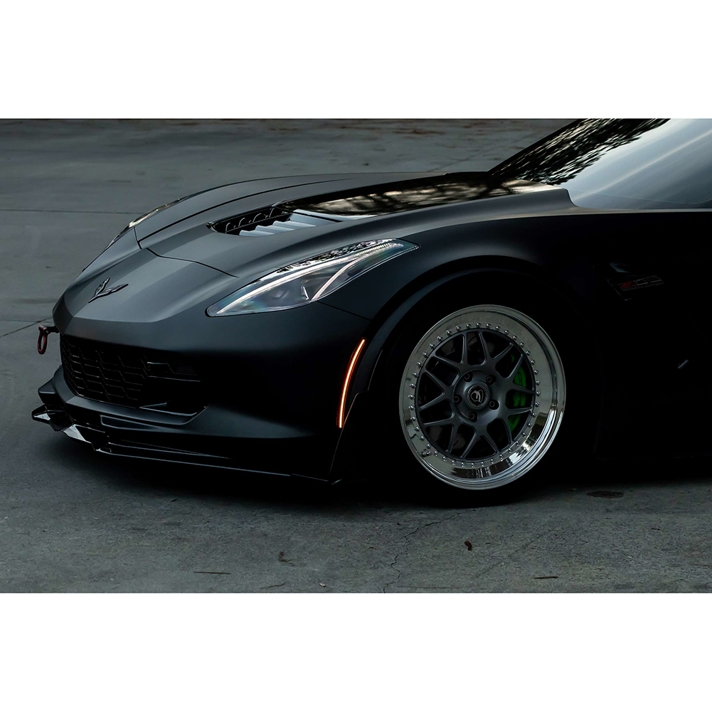 Corvette Side Markers - Morimoto XB LED Side Markers Front Or Rear- Smoke : 2013 - 2019 C7, Z06, Grand Sport & ZR1