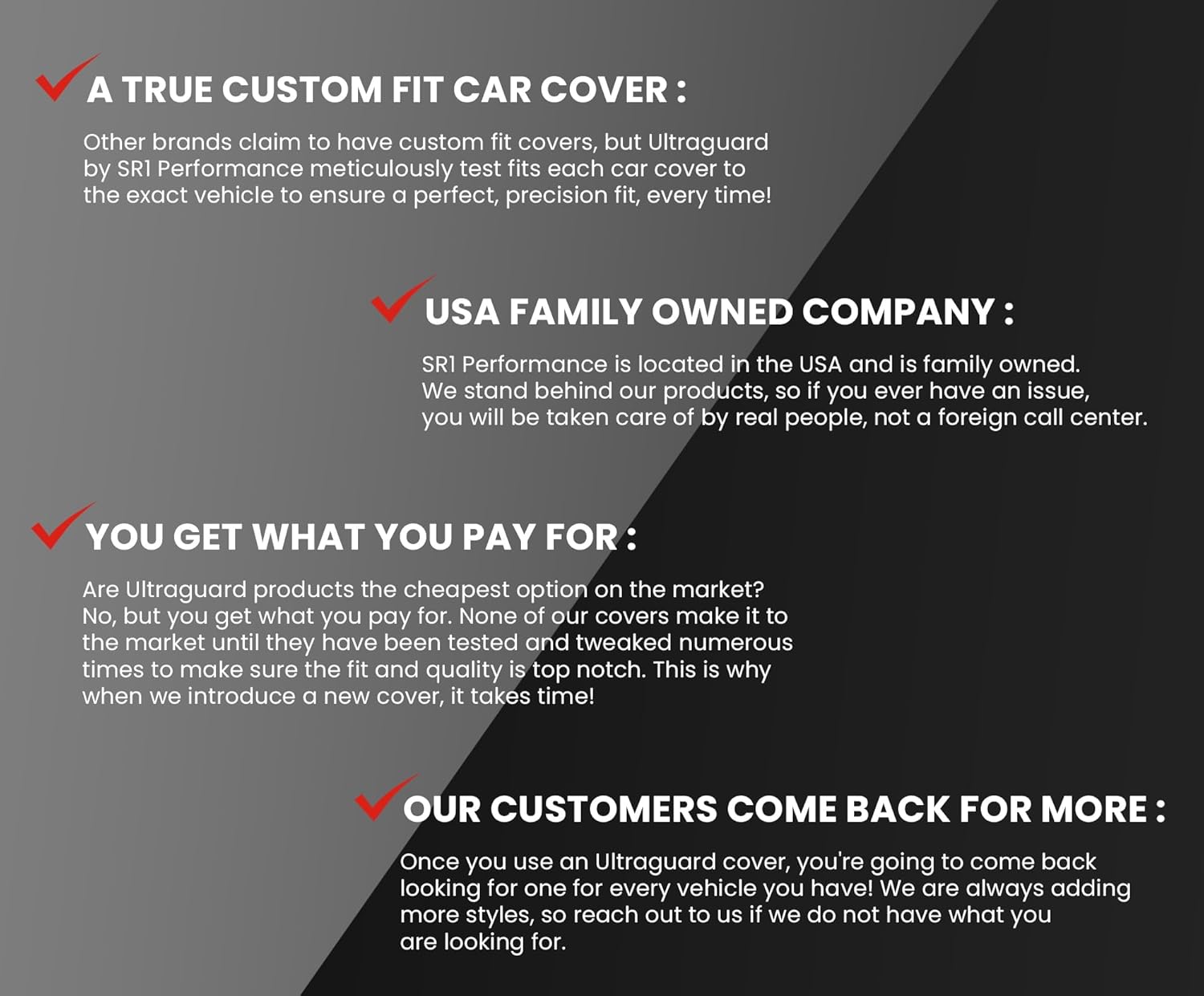 Corvette Ultraguard Stretch Satin Sport Car Cover - Black / Gray Stripes - Indoor : 1984-1996 C4