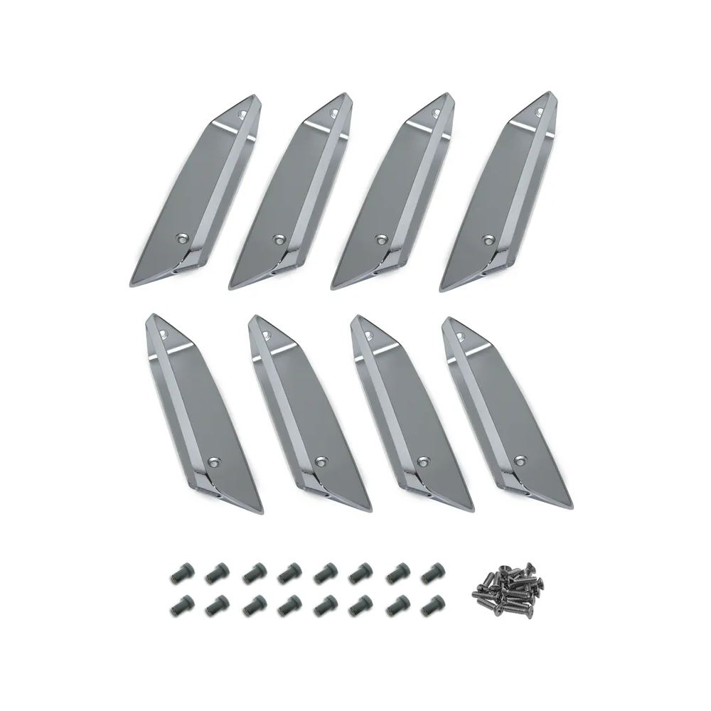 C3 1969 Corvette Fender Louver Insert Set - LH/RH - W/Hardware