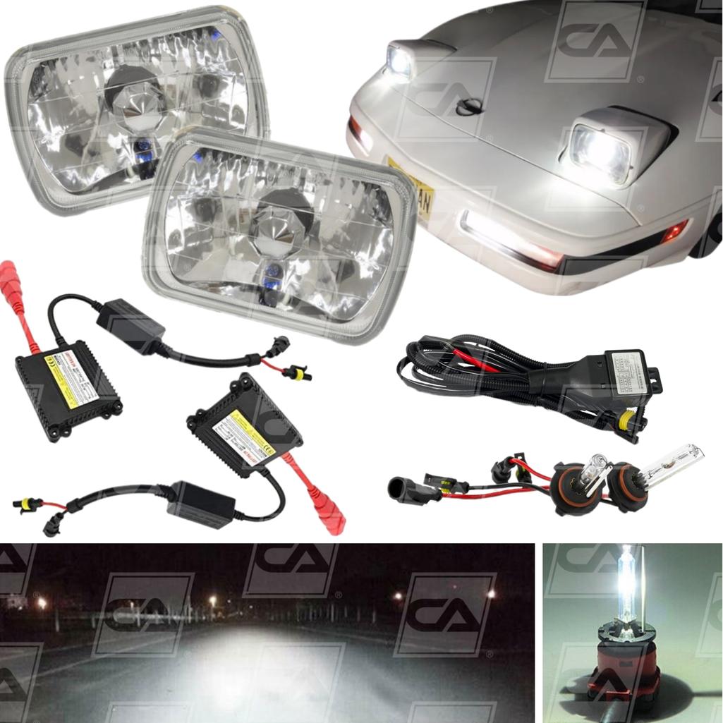 C4 1984-1996 Corvette HID Headlight Conversion Kit - Diamond Cut/White 6000K