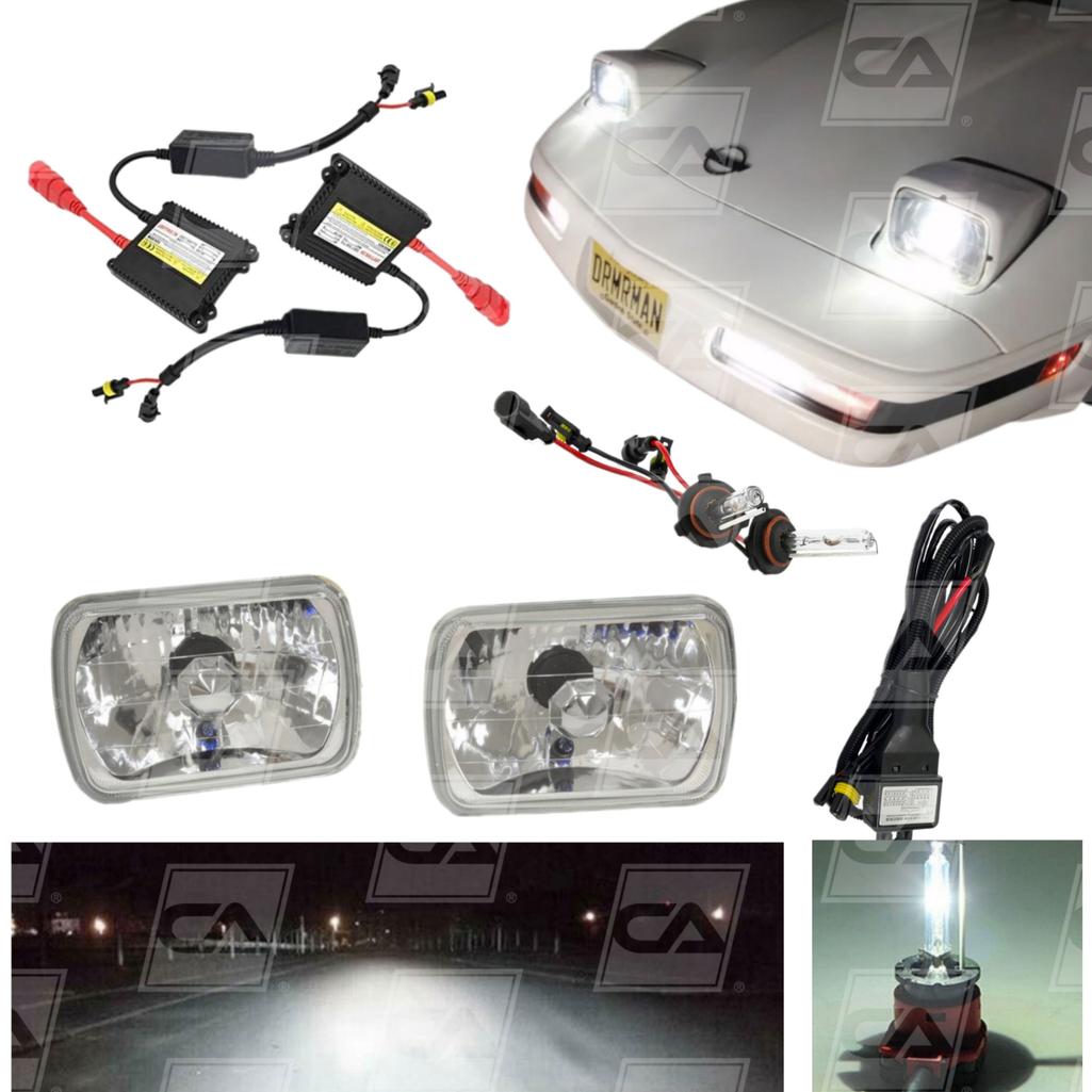 C4 1984-1996 Corvette HID Fog & Headlight Conversion Kit - Diamond Cut/White 6000K