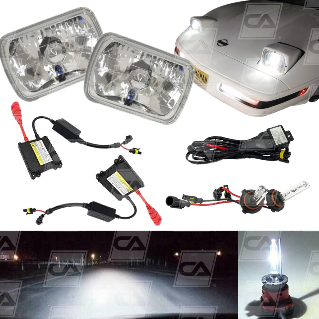 C4 1984-1996 Corvette HID Headlight Conversion Kit - Diamond Cut/Bluish Tint 8000K/55W HL Ballasts