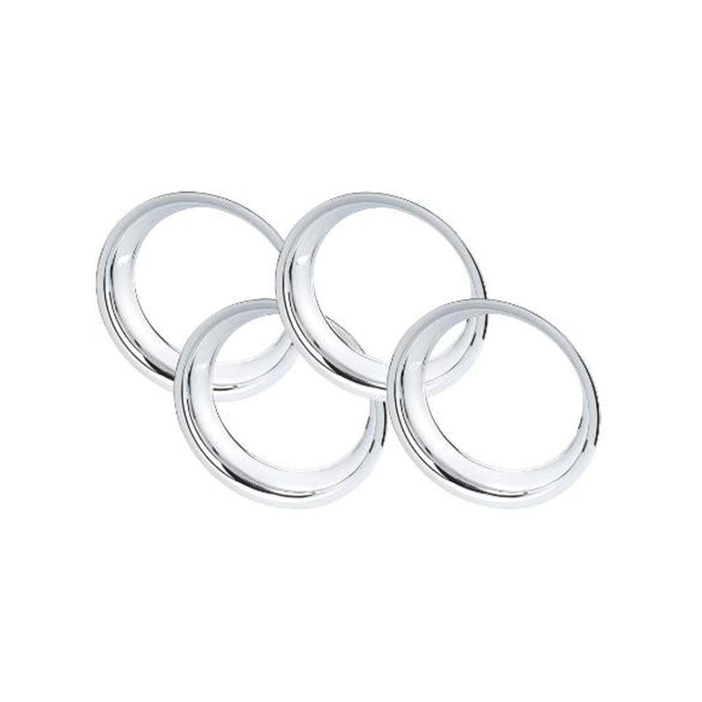 C3 1968-1982 Corvette Chrome Plated Stainless Steel Wheel Trim Rings - 16 Inch