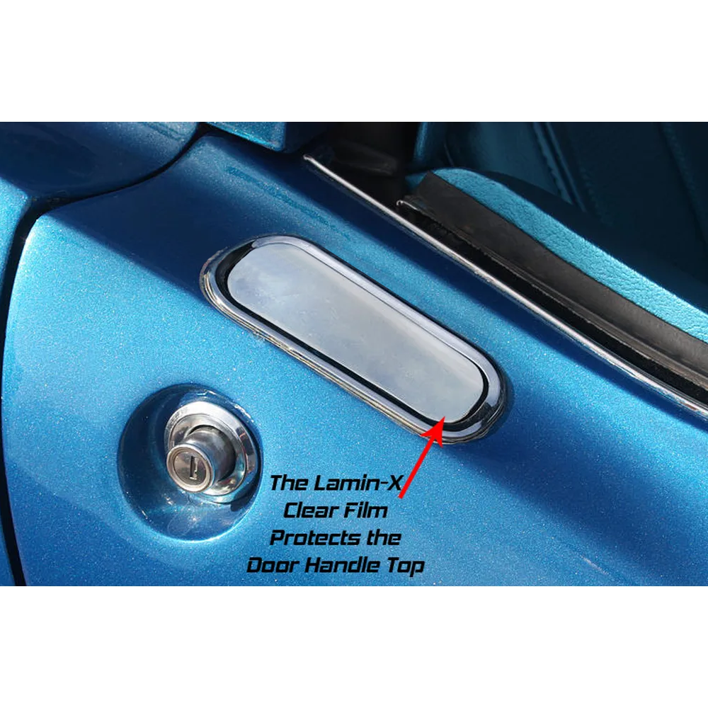 C3 1968-1982 Corvette Lamin-X Clear Bra Outer Door Handle Protection - Pair
