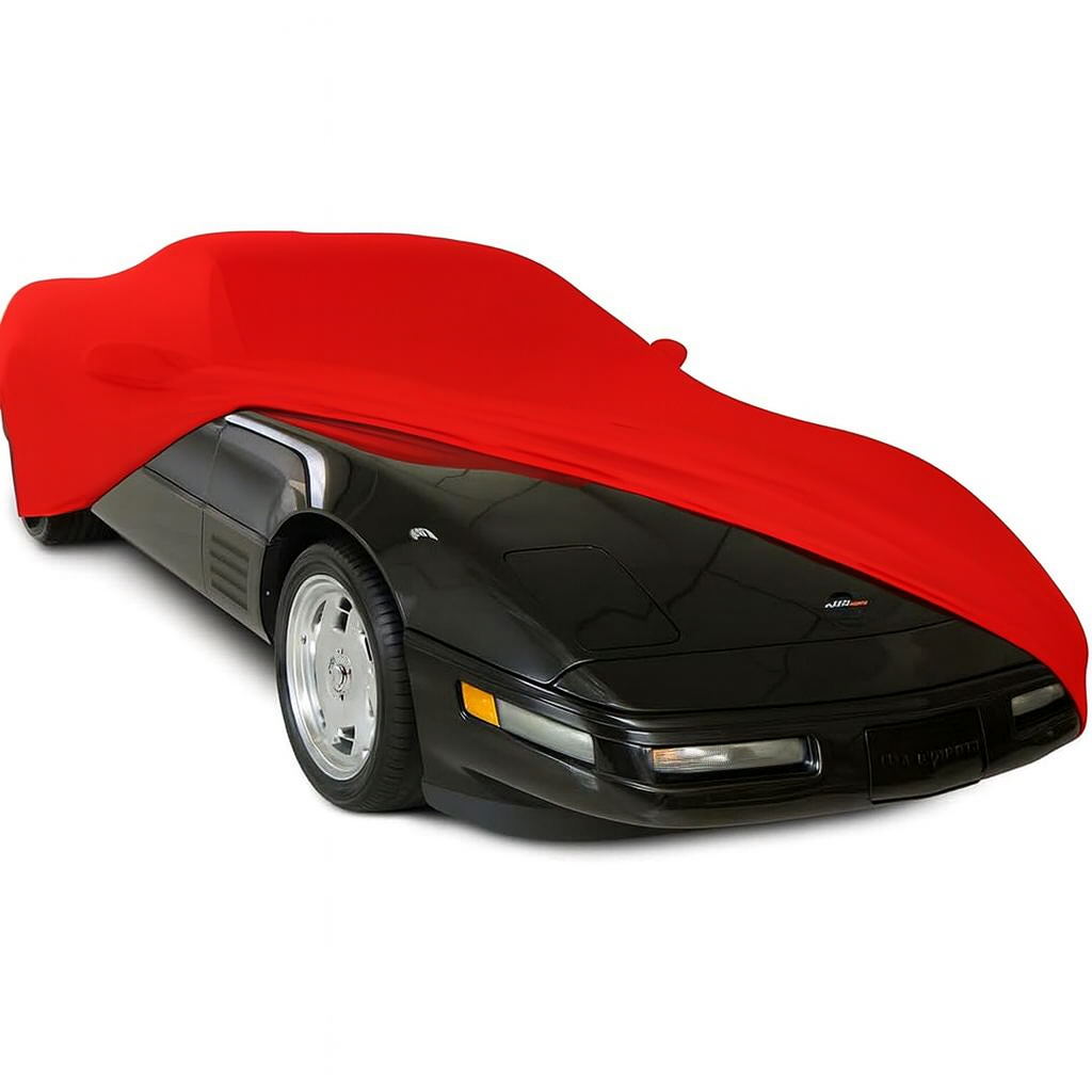 Corvette Ultraguard Stretch Satin Car Cover - Red - Indoor : 1984-1996 C4