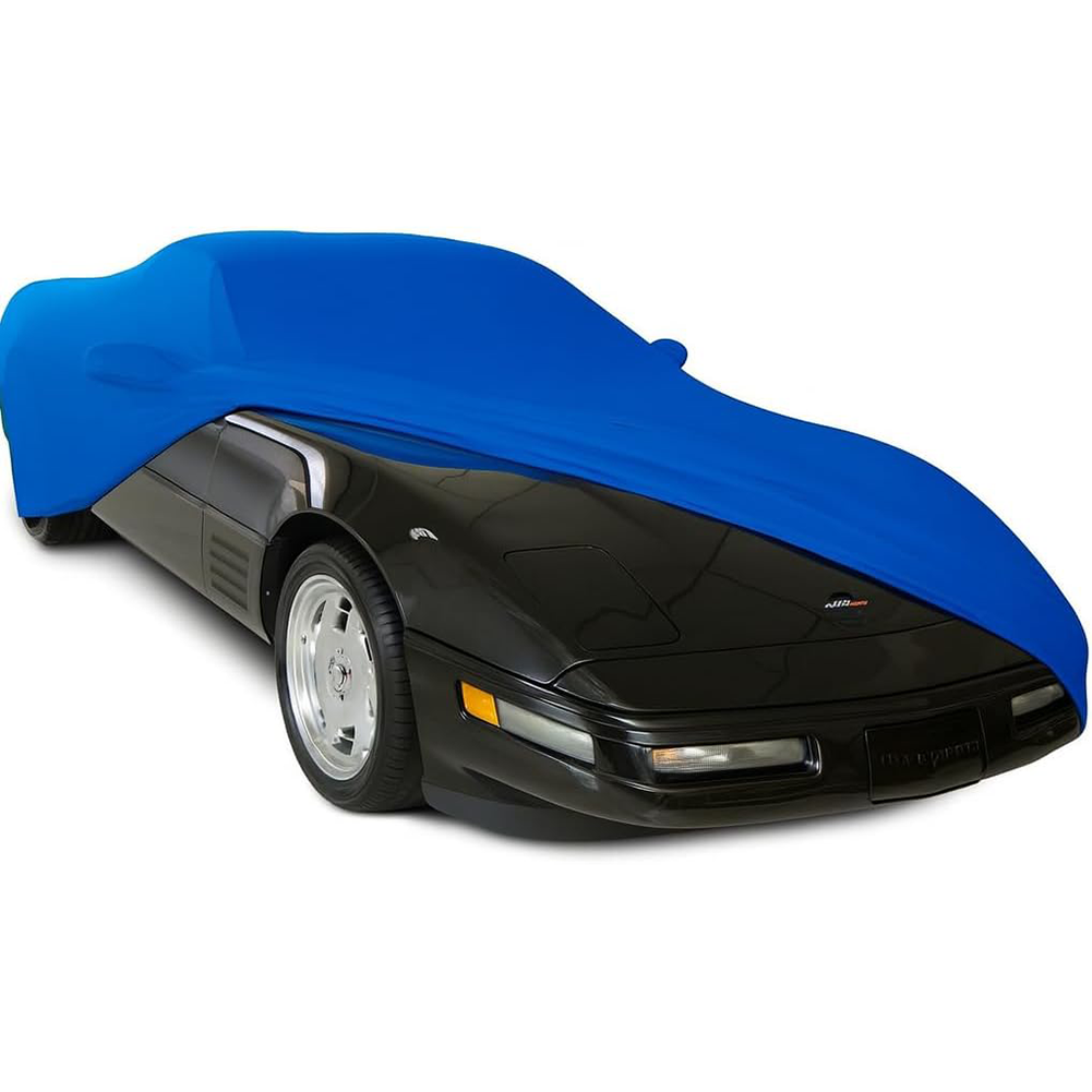 Corvette Ultraguard Stretch Satin Car Cover - Medium Blue - Indoor : 1984-1996 C4