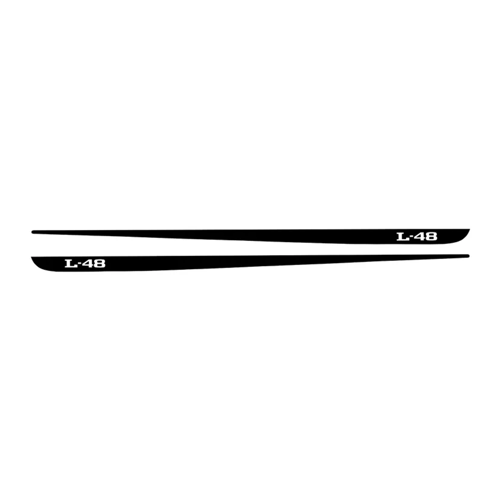 C3 1968-1982 Corvette Hood Stripe Decals - Pair L-48