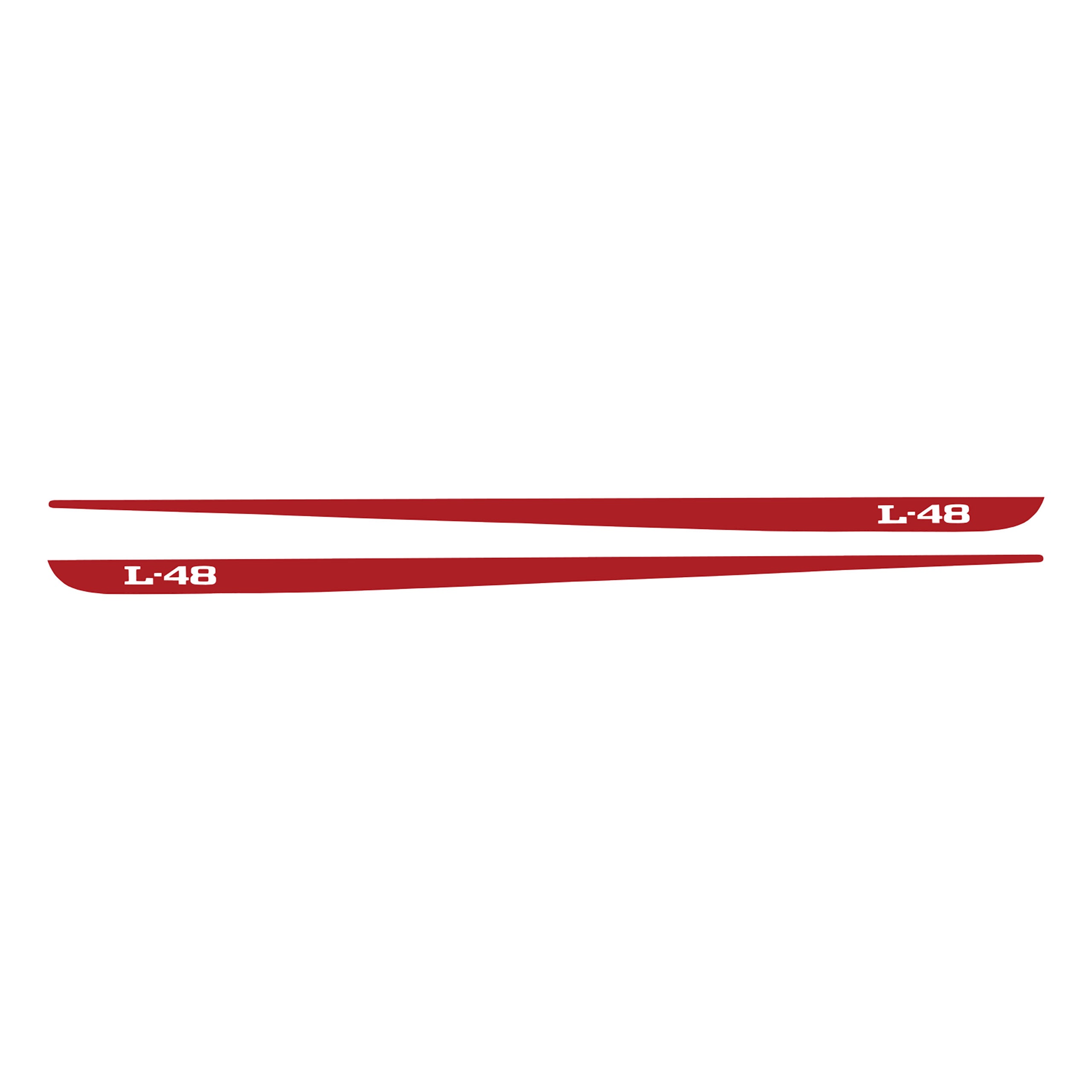 C3 1968-1982 Corvette Hood Stripe Decals - Pair L-48