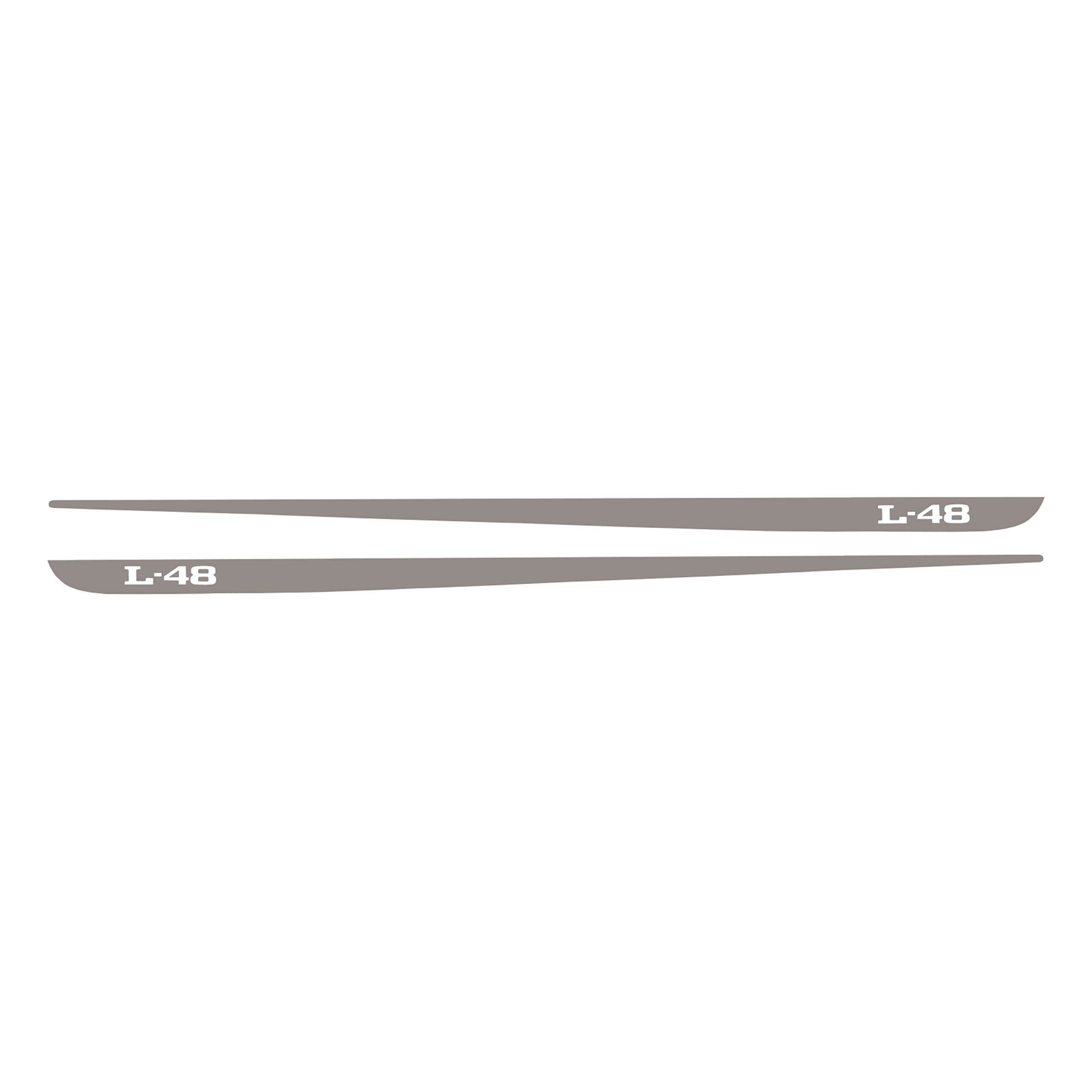C3 1968-1982 Corvette Hood Stripe Decals - Pair L-48