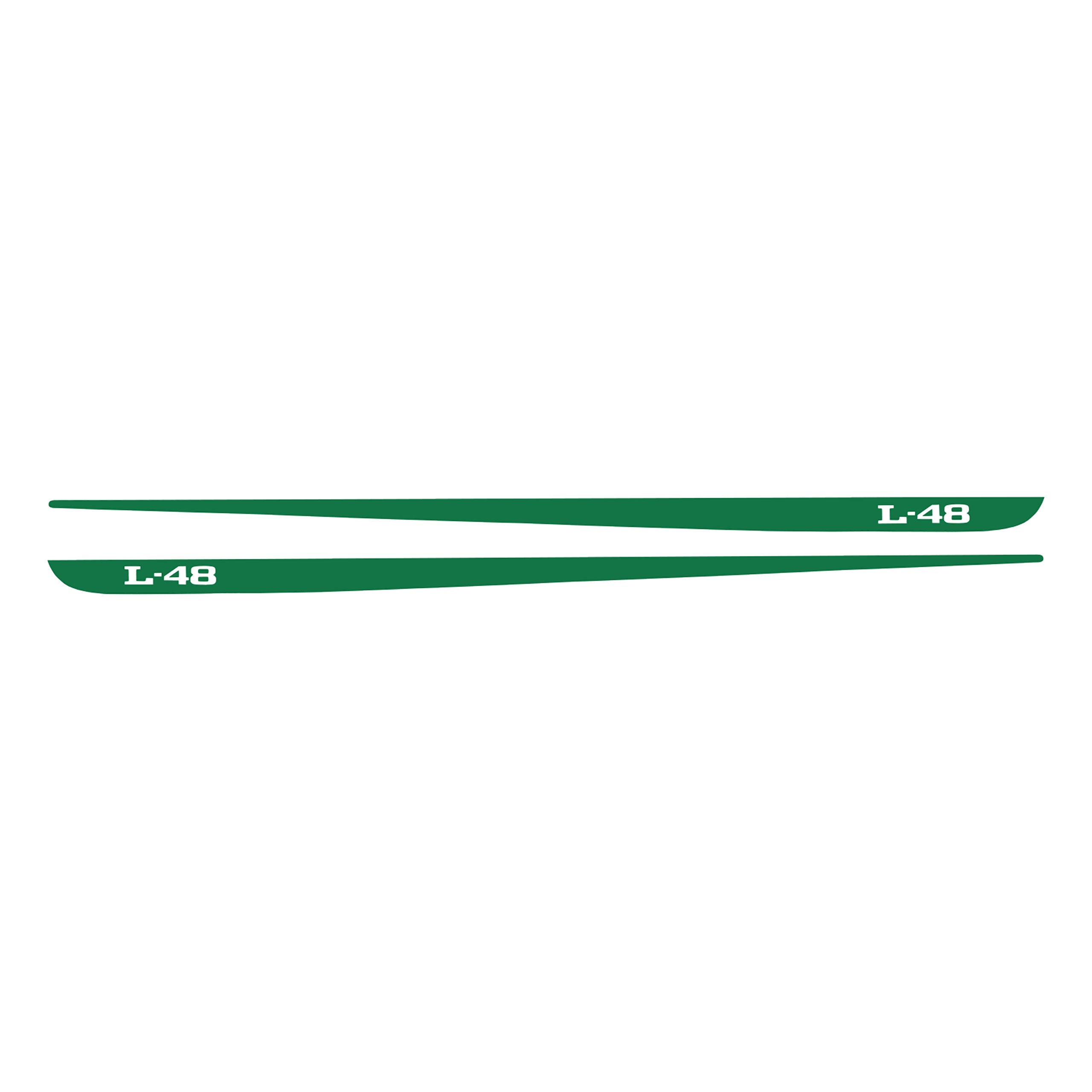 C3 1968-1982 Corvette Hood Stripe Decals - Pair L-48
