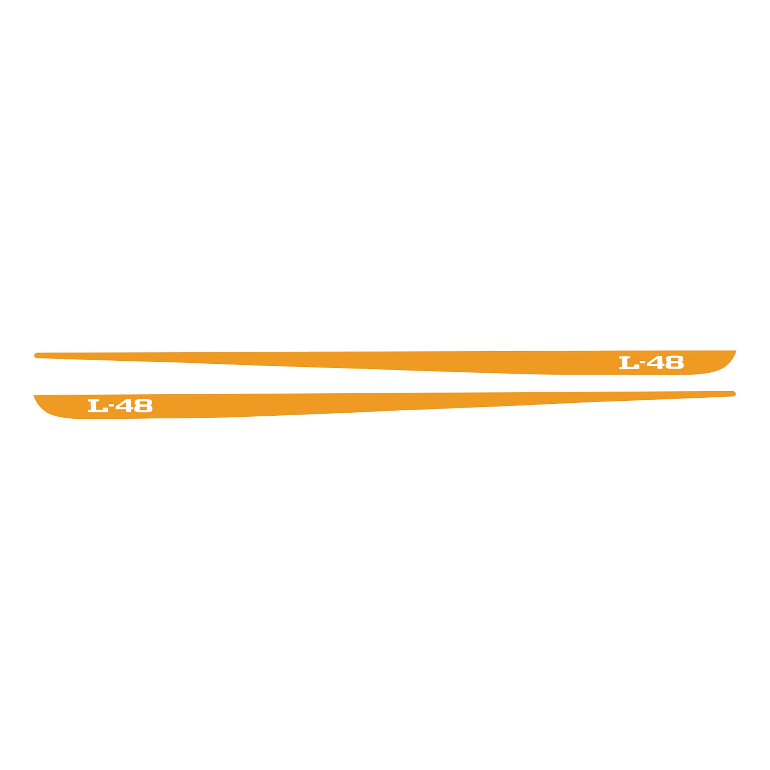C3 1968-1982 Corvette Hood Stripe Decals - Pair L-48