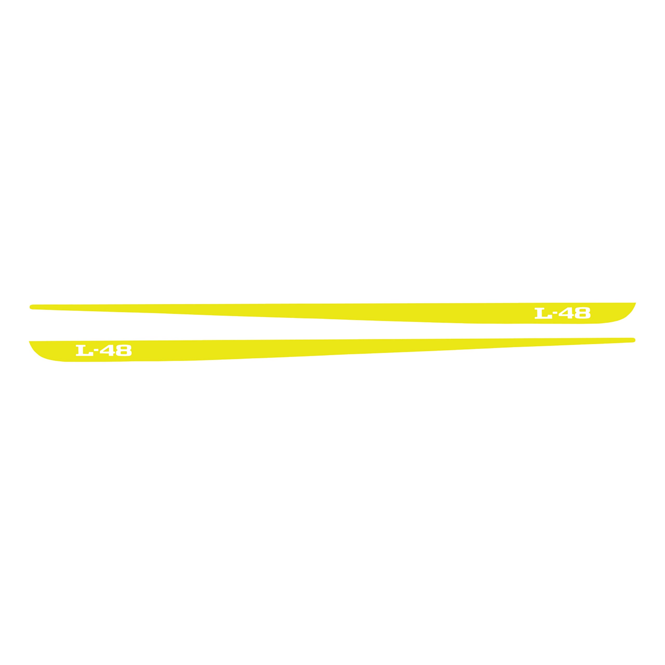 C3 1968-1982 Corvette Hood Stripe Decals - Pair L-48