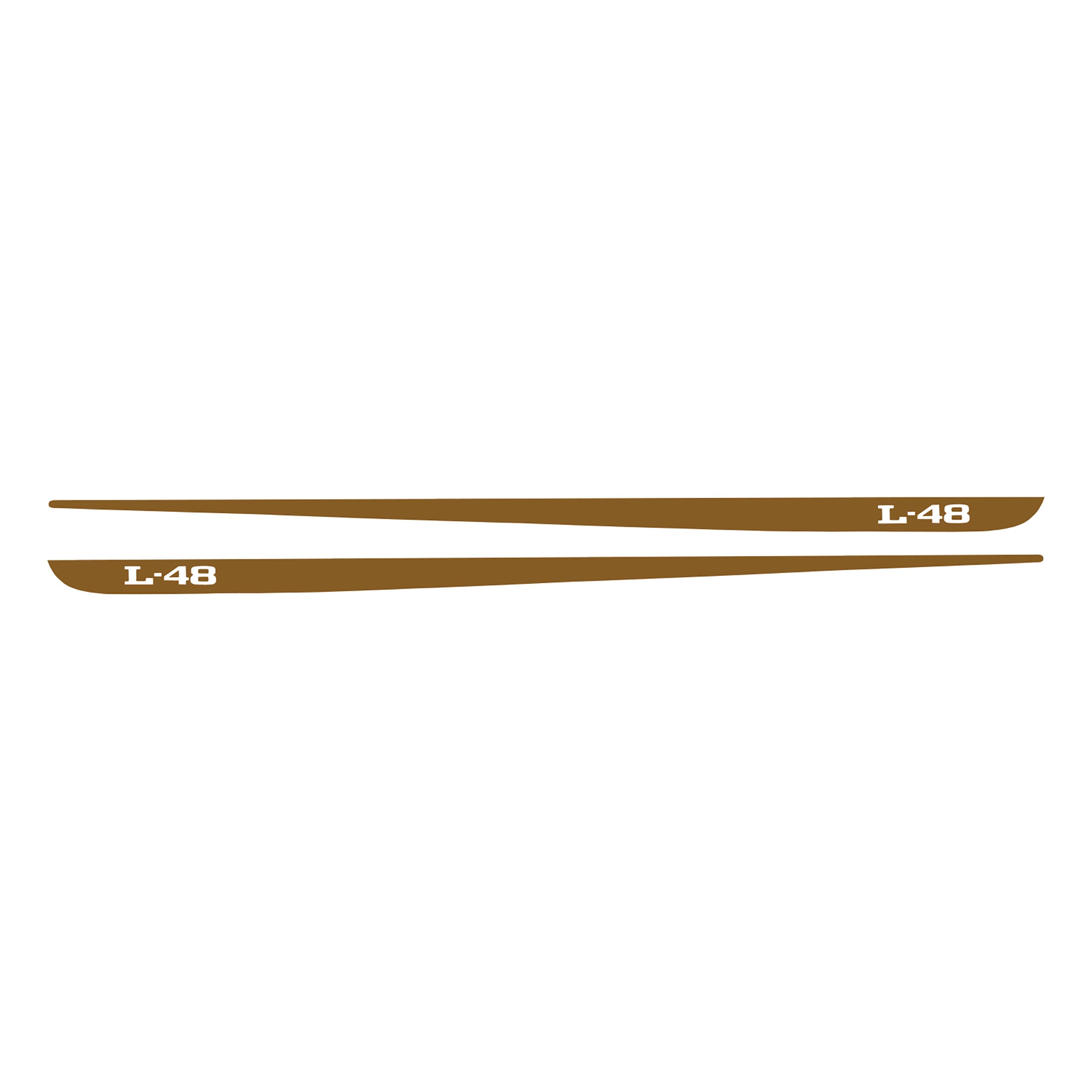 C3 1968-1982 Corvette Hood Stripe Decals - Pair L-48