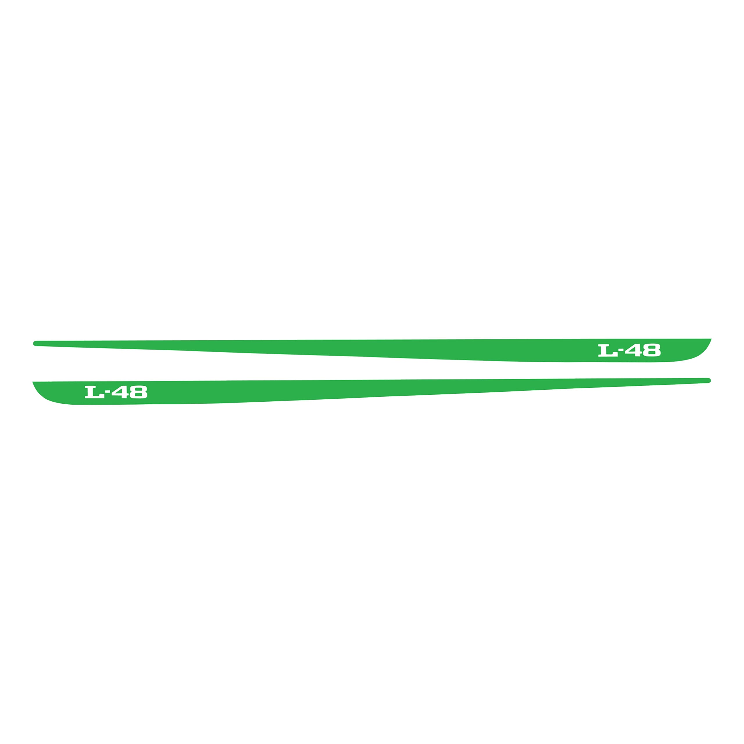 C3 1968-1982 Corvette Hood Stripe Decals - Pair L-48