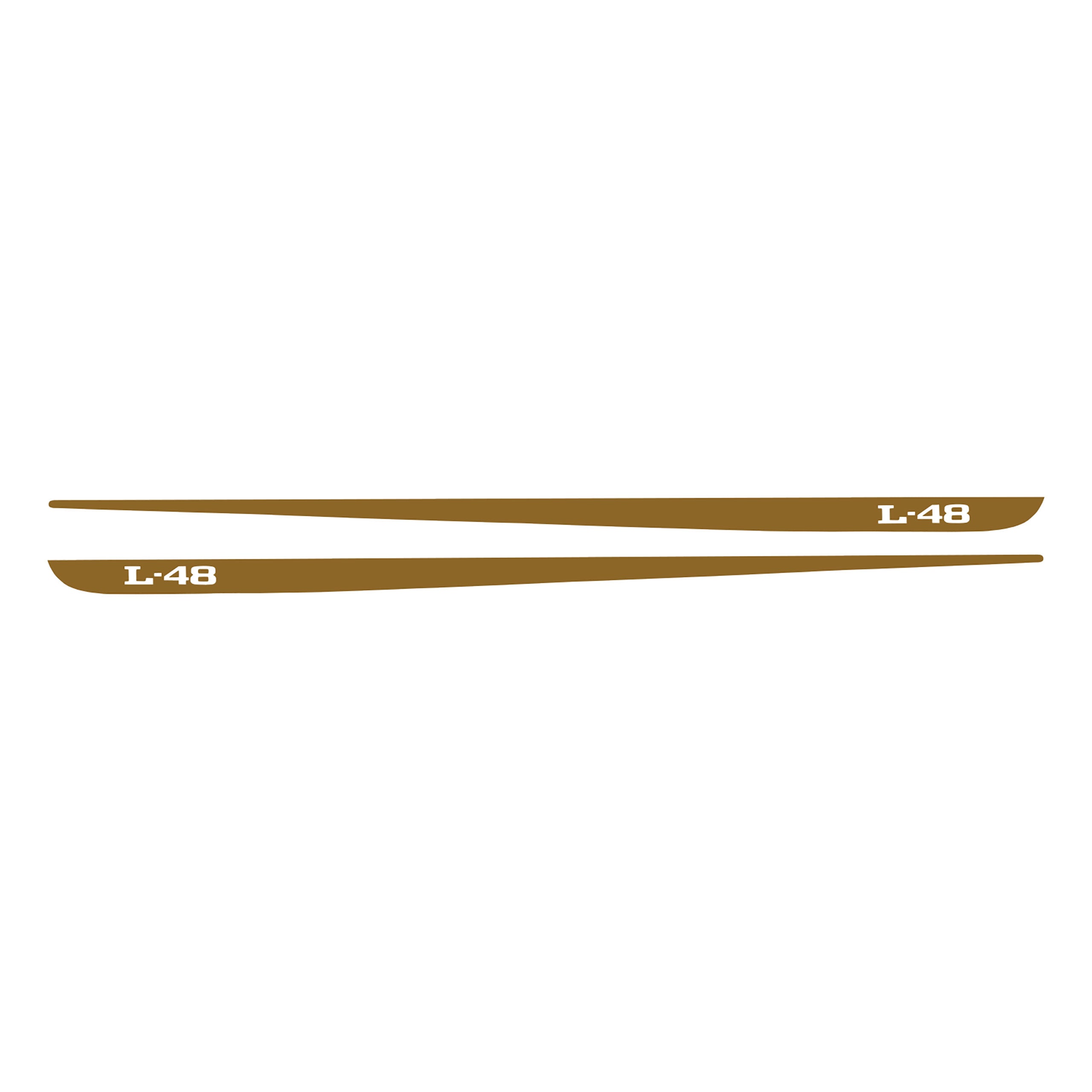 C3 1968-1982 Corvette Hood Stripe Decals - Pair L-48