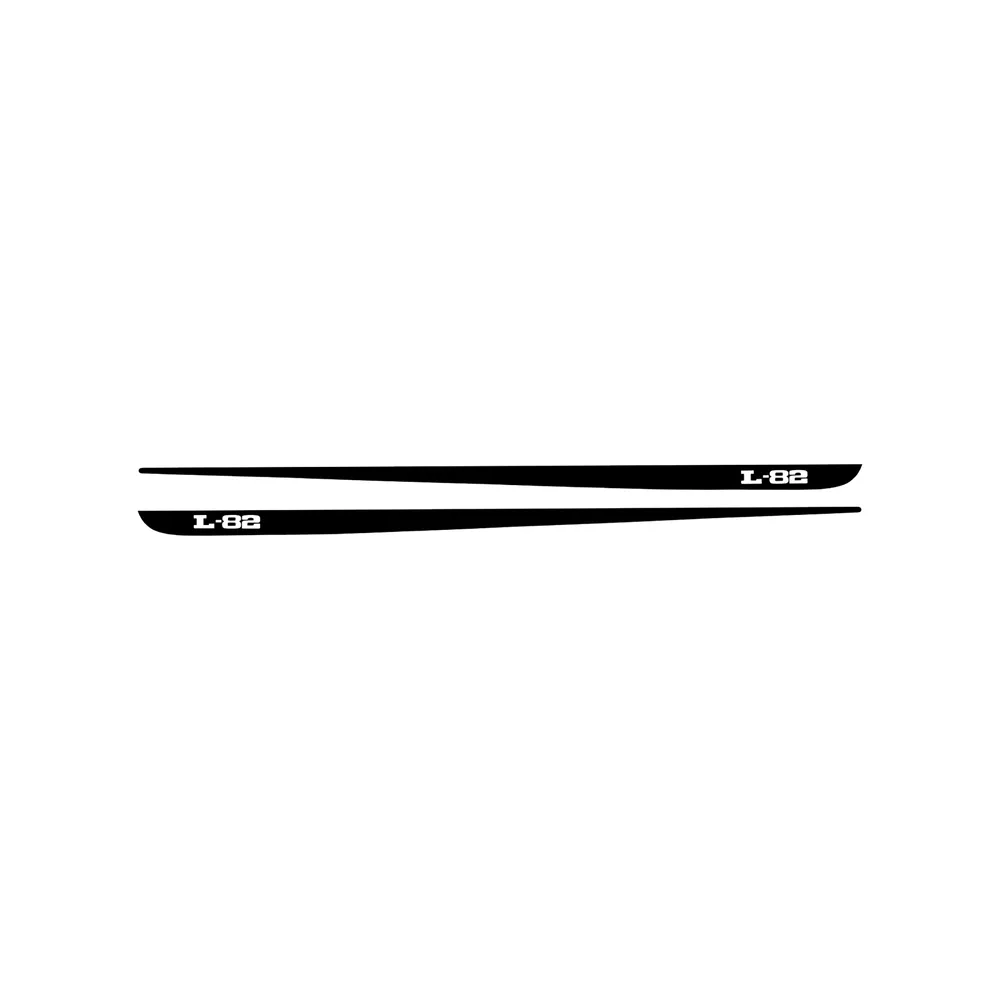C3 1968-1982 Corvette Hood Stripe Decals - Pair - L-82