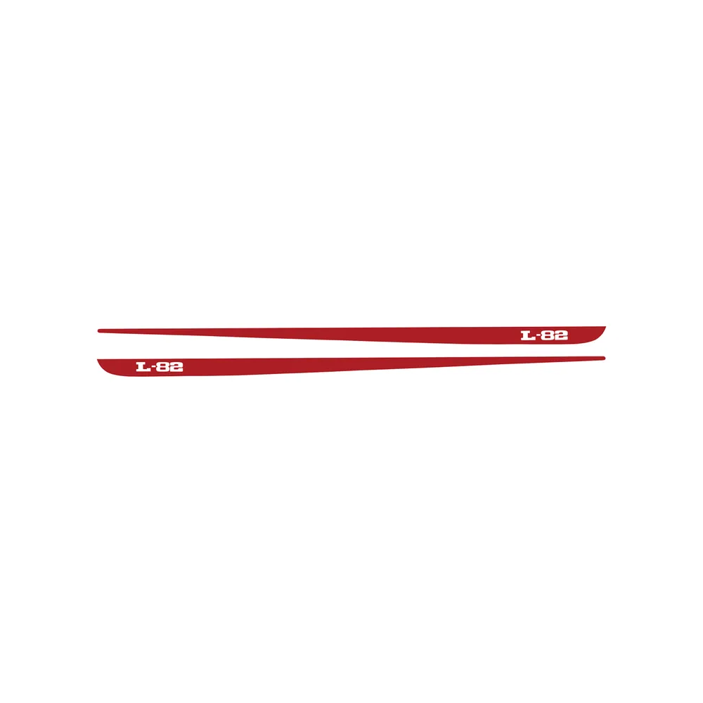 C3 1968-1982 Corvette Hood Stripe Decals - Pair - L-82