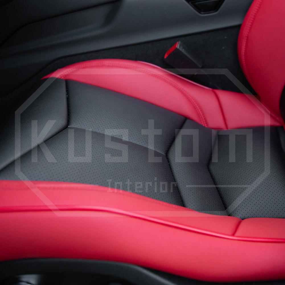 Corvette Custom Leather Seat Covers - GT1 Standard Seats : 2020-2026 C8 Stingray, Z51, Z06