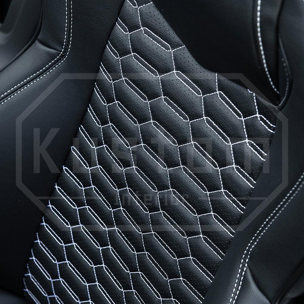 Corvette Custom Leather Seat Covers - GT1 Standard Seats : 2020-2026 C8 Stingray, Z51, Z06